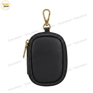 Steve Madden Black Mini Zip Coin Purse AirPods Case Pouch SM Monogram